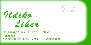 ildiko liker business card
